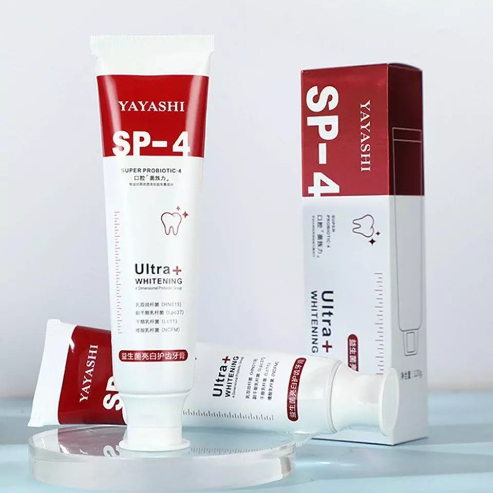 Yayashi SP-4 Ultra Whitening Toothpaste 150ml Probiotic Stain Remover for Bright, Healthy Teeth