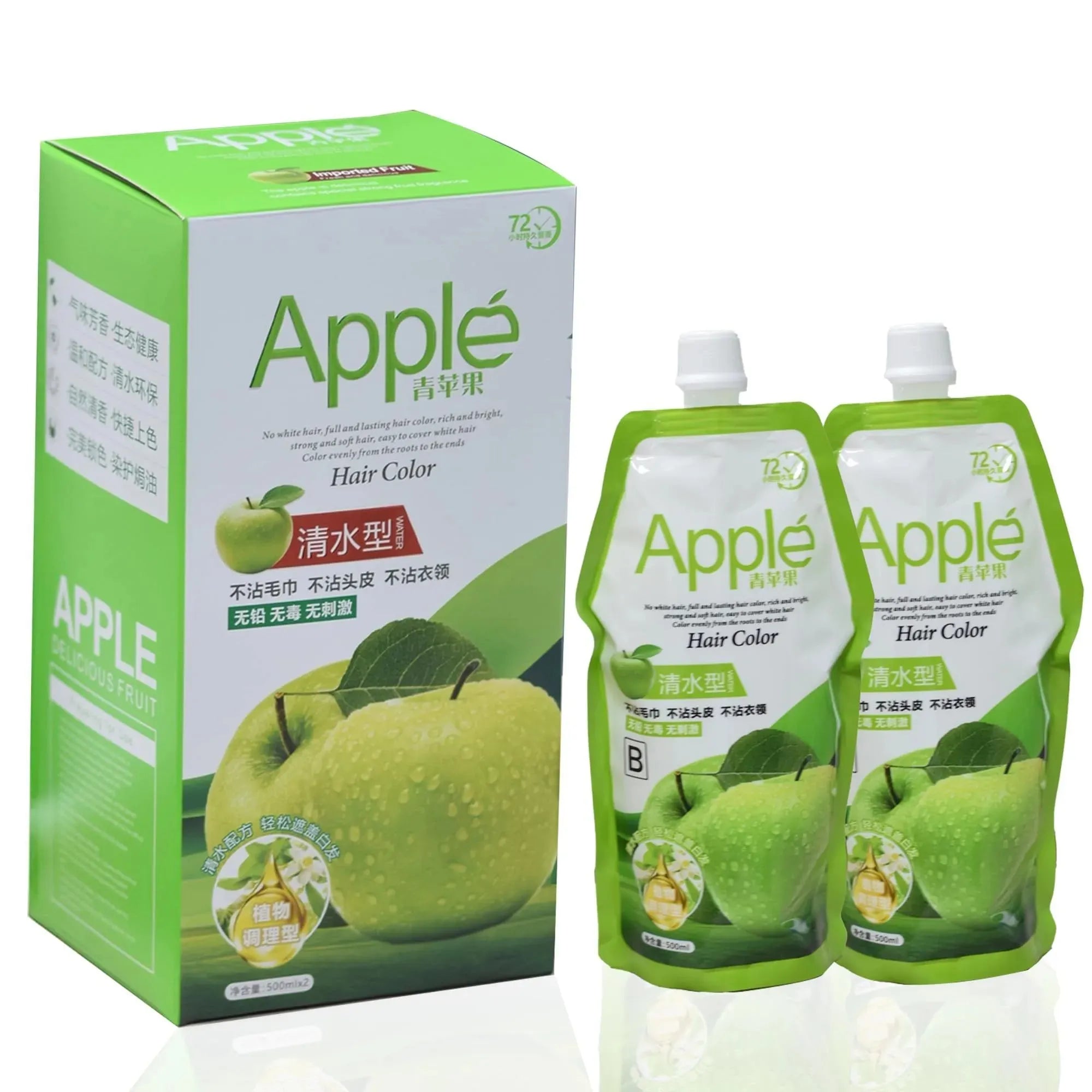 Original Apple Hair Color 96 Natural Black Ammonnia Free