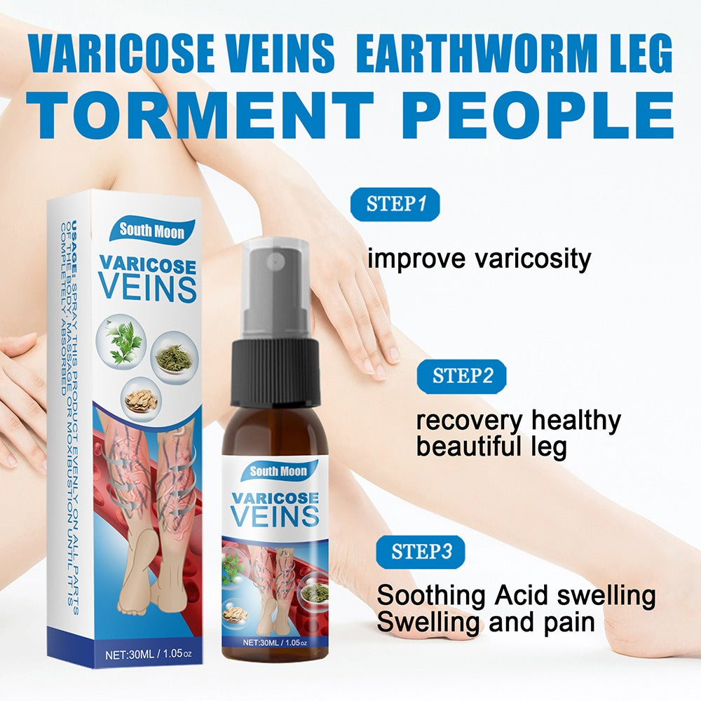 South Moon Varicose Veins Treatment Spray | Advanced Solution for Spider Veins, Leg Pain & Swelling Relief