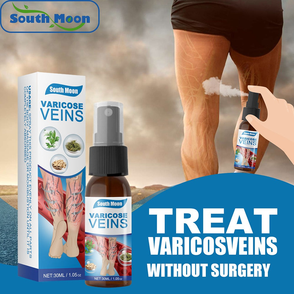 South Moon Varicose Veins Treatment Spray | Advanced Solution for Spider Veins, Leg Pain & Swelling Relief