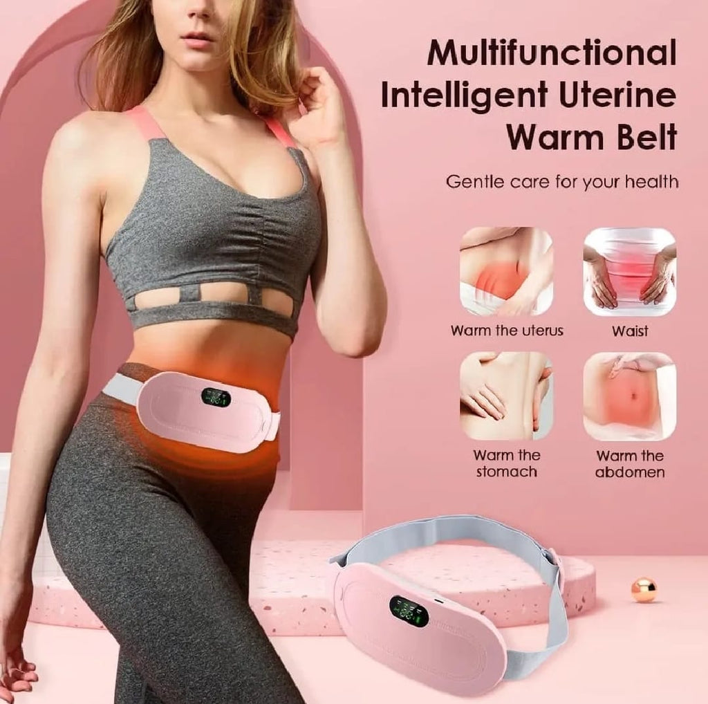 Heating Belt for Period Pain Relief USB Rechargeable Electric Waist & Stomach Heating Pad Menstrual Cramps Pain Relief Belt for Girls & Women in Cramps Pain Relief Belt Premium Quality ( BOX )