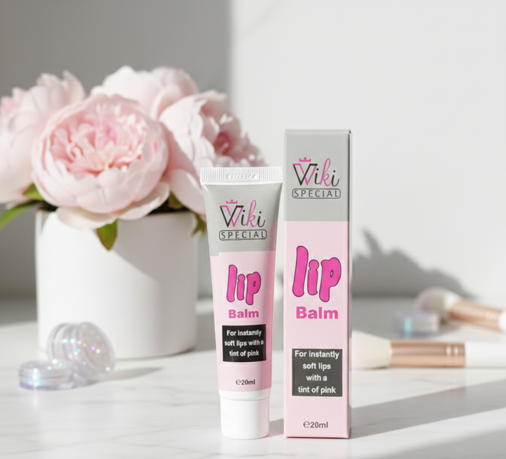Wiki Lip Balm Natural Pink Lip Repair for Dark, Chapped Lips Wiki Pink Lip Balm for Men & Women