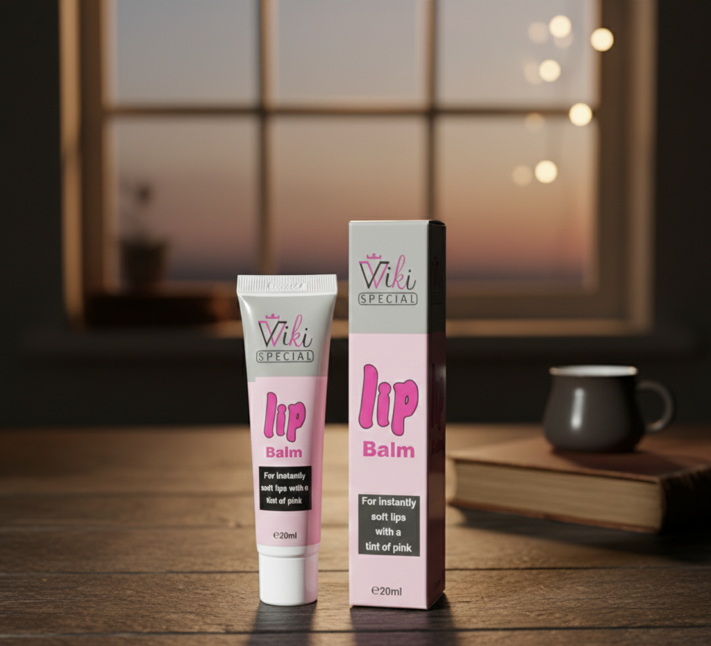 Wiki Lip Balm Natural Pink Lip Repair for Dark, Chapped Lips Wiki Pink Lip Balm for Men & Women