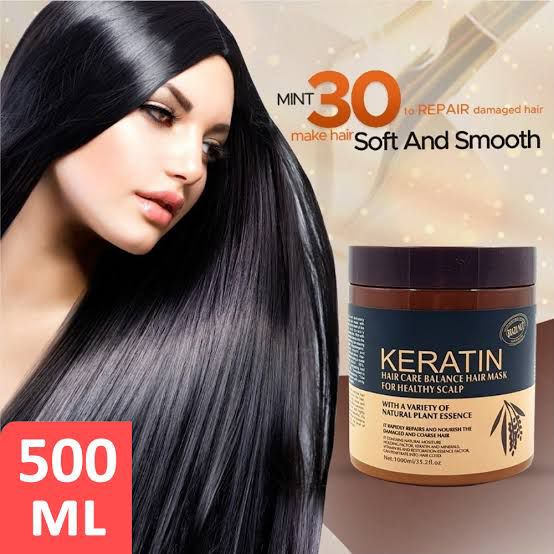 Keratin Hair Repair Mask Deep Conditioning Treatment For Frizzy Damaged And Chemically Treated Hair - 500ML
