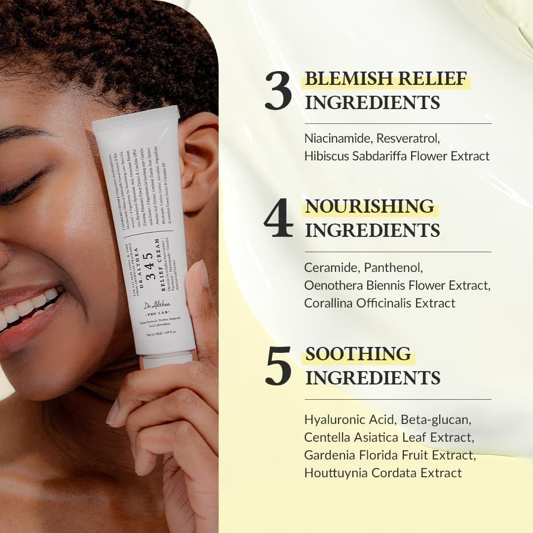 Dr Althea 345 Relief Cream – Gentle Soothing Daily Skincare – 50ML