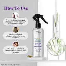 Bare Anatomy Rosemary Water Spray for Hair Growth & Thickness with Rice Water – 200ml