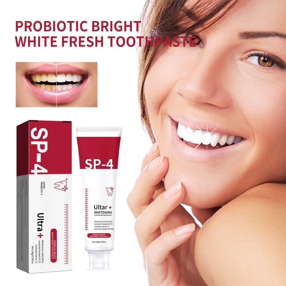 Yayashi SP-4 Ultra Whitening Toothpaste 150ml Probiotic Stain Remover for Bright, Healthy Teeth