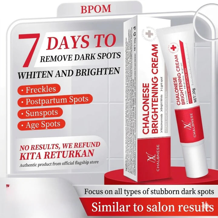 Chalonese Advanced Spot Fading Glow Cream For Radiant Brightening And Even Skin Tone With Daily Care - 20g