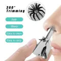 Manual Nose Hair Trimmer | Stainless Steel Nose Trimmer for Safe and Painless Grooming Tool for Men and Women | Grooming Nose Trimmer Men's and Women's
