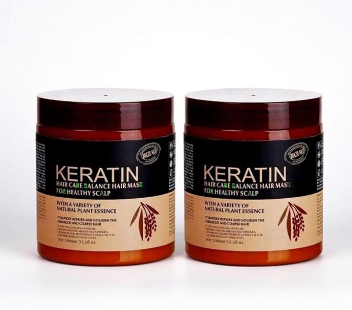 Keratin Hair Repair Mask Deep Conditioning Treatment For Frizzy Damaged And Chemically Treated Hair - 500ML