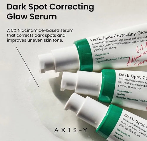 Axis-Y Dark Spot Correcting Glow Serum 30g – Niacinamide Brightening Treatment for Dark Spots & Uneven Skin Tone