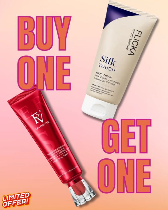 Special Offer 2in1 Deal Flicka Silk Touch Priming Moisturizer and FV SK Forever Foundation Tube