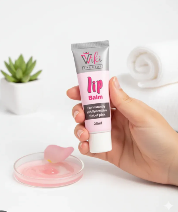Wiki Lip Balm Natural Pink Lip Repair for Dark, Chapped Lips Wiki Pink Lip Balm for Men & Women