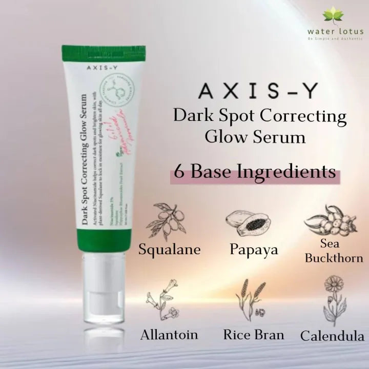 Axis-Y Dark Spot Correcting Glow Serum 30g – Niacinamide Brightening Treatment for Dark Spots & Uneven Skin Tone