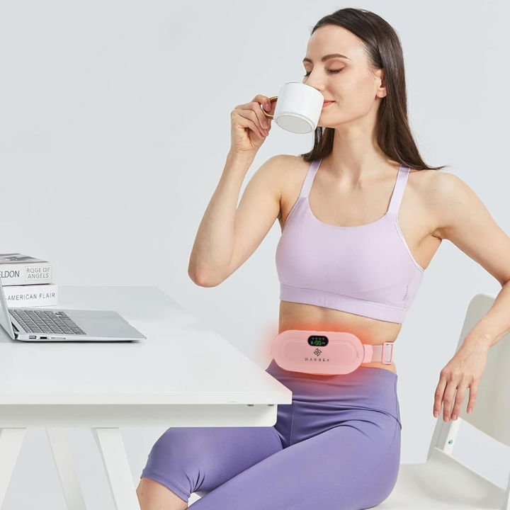 Heating Belt for Period Pain Relief USB Rechargeable Electric Waist & Stomach Heating Pad Menstrual Cramps Pain Relief Belt for Girls & Women in Cramps Pain Relief Belt Premium Quality ( BOX )