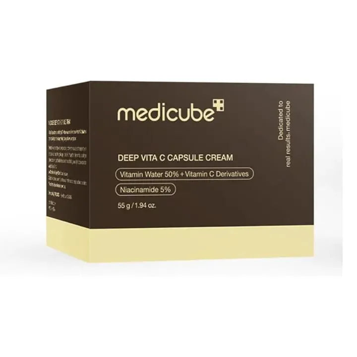 Medicube Deep Vita C Capsule Cream For Face And Body Brightening And Moisturizing Skin Care Cream 55g