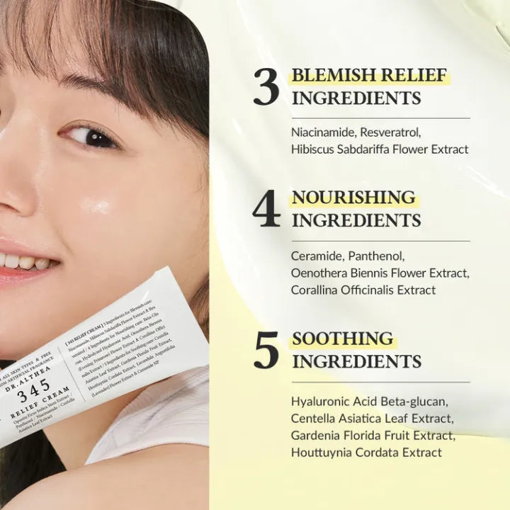 Dr Althea 345 Relief Cream – Gentle Soothing Daily Skincare – 50ML