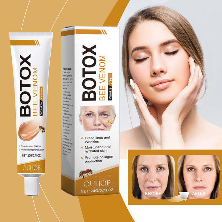 Botox Bee Venom Wrinkle Cream Anti Aging and Collagen Boosting Moisturizer for Reducing Wrinkles and Fine Lines