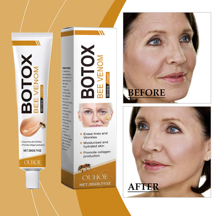 Botox Bee Venom Wrinkle Cream Anti Aging and Collagen Boosting Moisturizer for Reducing Wrinkles and Fine Lines