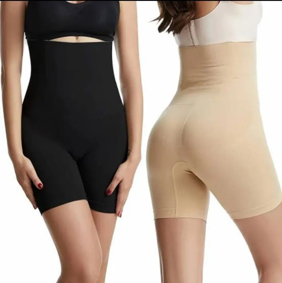 Shapewear Bodysuit for Women – Seamless Tummy Control Mid-Thigh Body Shaper (Skin Color) Large/ XL & 3XL
