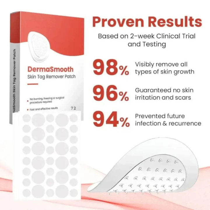 DermaSmooth Skin Tag Remover Patch – Fast, Safe, And Painless Skin Tag And Mole Removal Solution With No Scarring Or Pigmentation