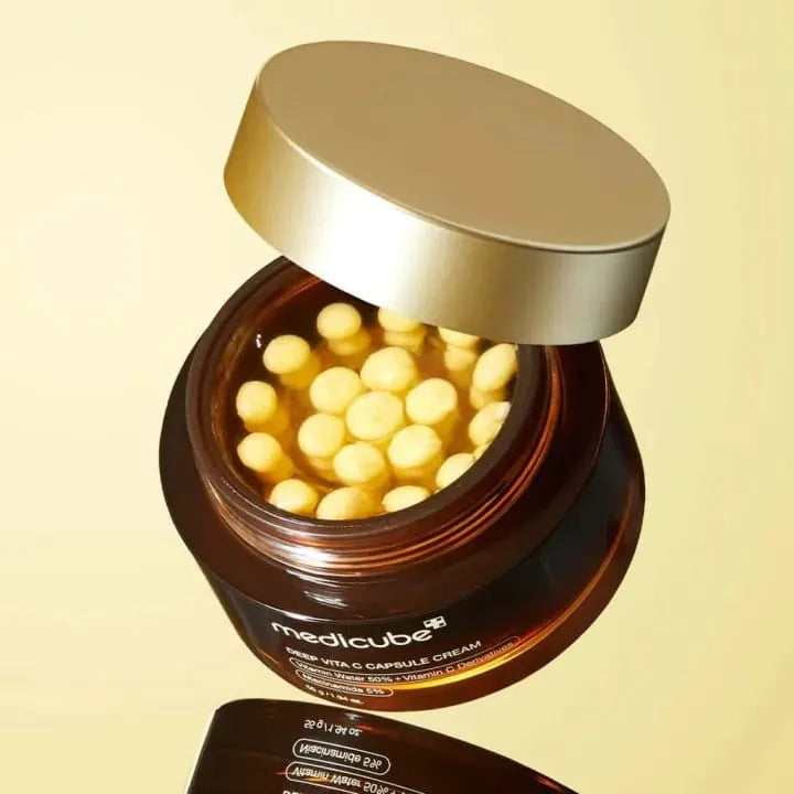 Medicube Deep Vita C Capsule Cream For Face And Body Brightening And Moisturizing Skin Care Cream 55g
