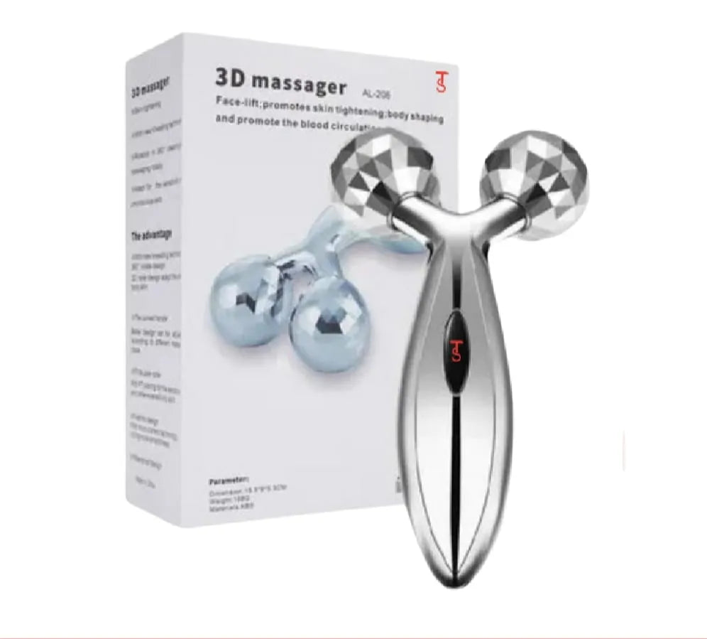 3D Face Massager Roller – Y Shape Facial Contouring Roller for Face Lift, Puffiness Reduction & Skin Tightening