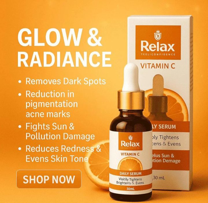 Relax Vitamin C Daily Serum - 30ml Brightening & Anti-Aging Facial Serum