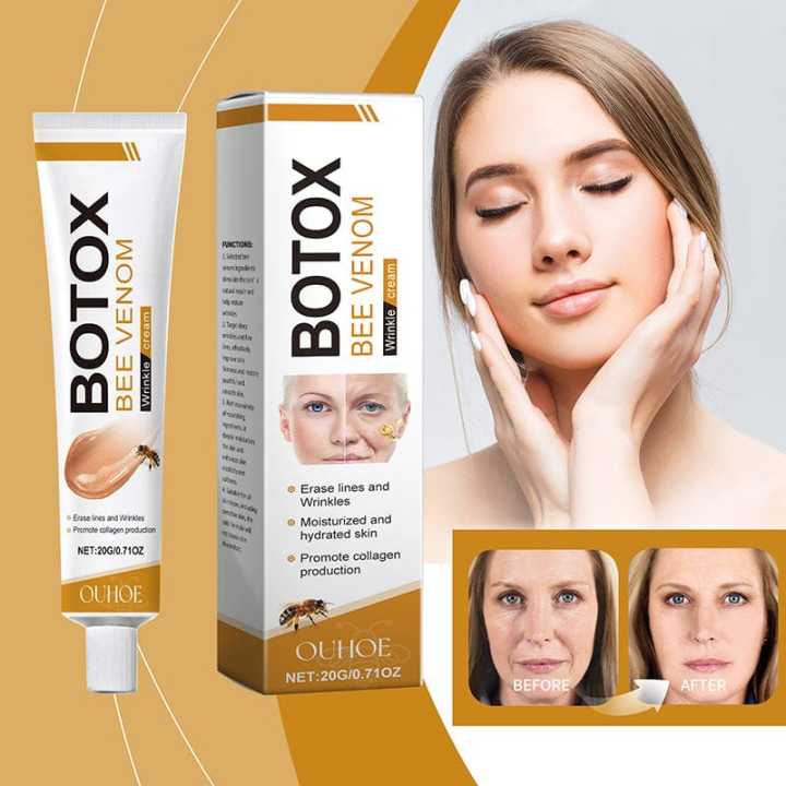 Botox Bee Venom Wrinkle Cream Anti Aging and Collagen Boosting Moisturizer for Reducing Wrinkles and Fine Lines